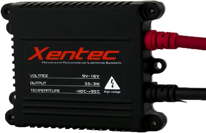 Xentec H4 (HB2) Hi/Lo 5000K HID Xenon Bulb Bundle with 55W EP Alloy Slim Ballast (Ivory White, high Beam Halogen) - Image 2